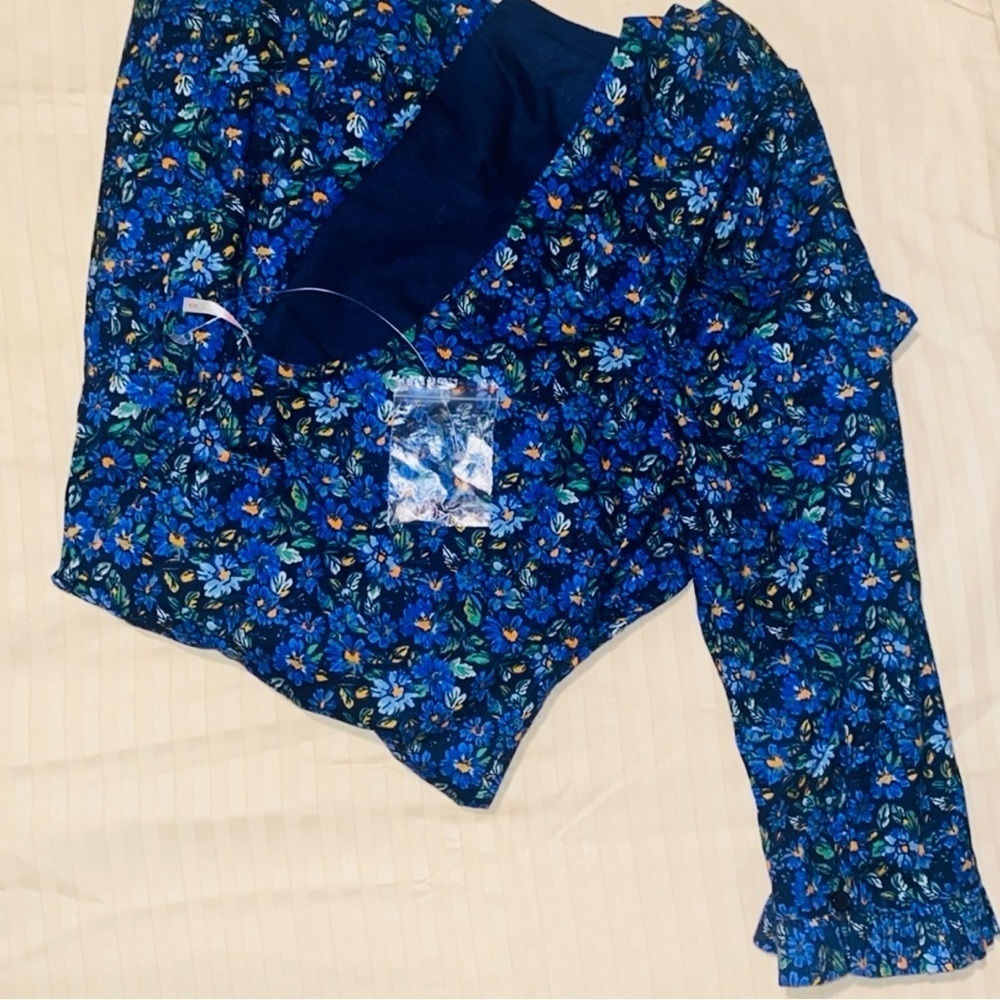 Free People Backless Blue Floral Dress - Picture 5 of 5